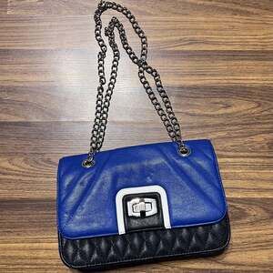 Express quilted chain handle handbag Blue Purse Quilted Purse Royal Blue